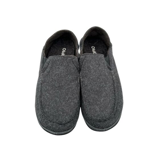 OLUKAI Men\'s Moloa Hulu II Soft Heather Knit Slip-On Slippers Gray Size 9 main image 9